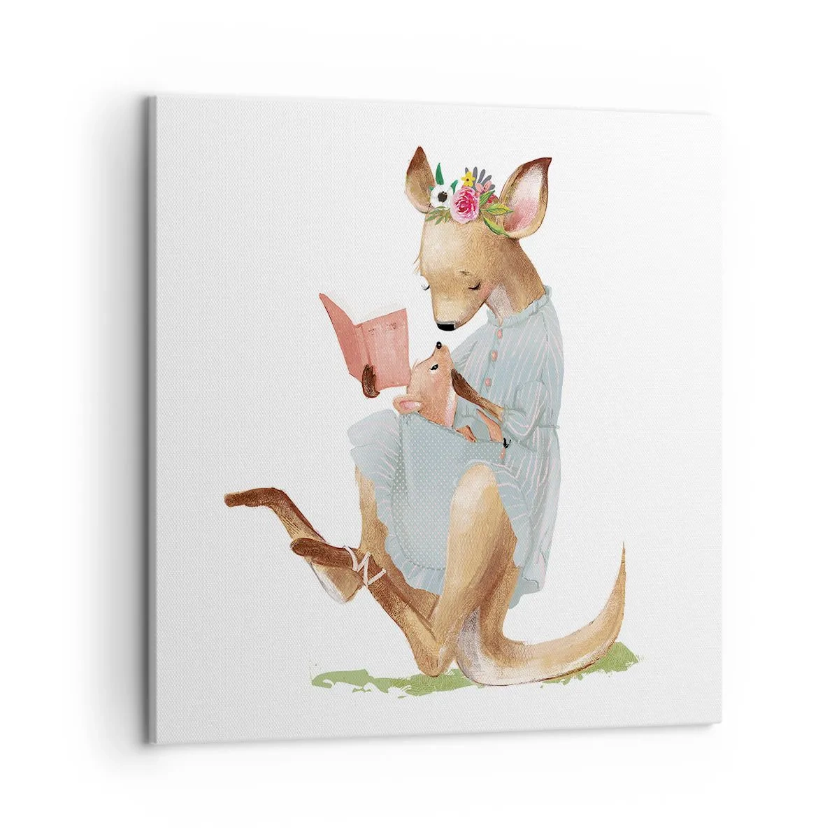 Tablou pe pânză - Citește-mi, mamă - 50x50 cm