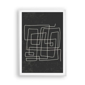 Poster în ramă albă - Nu atât de simplu - 70x100 cm