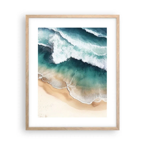 Poster în ramă de stejar deschis - Întâlnire eternă - 40x50 cm