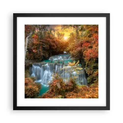 Poster în ramă neagră - Comoara ascunsă a pădurii - 40x40 cm
