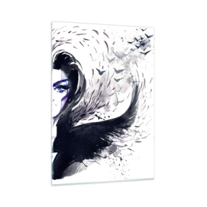 Tablou pe sticlă - Demonică și frumoasă - 50x70 cm