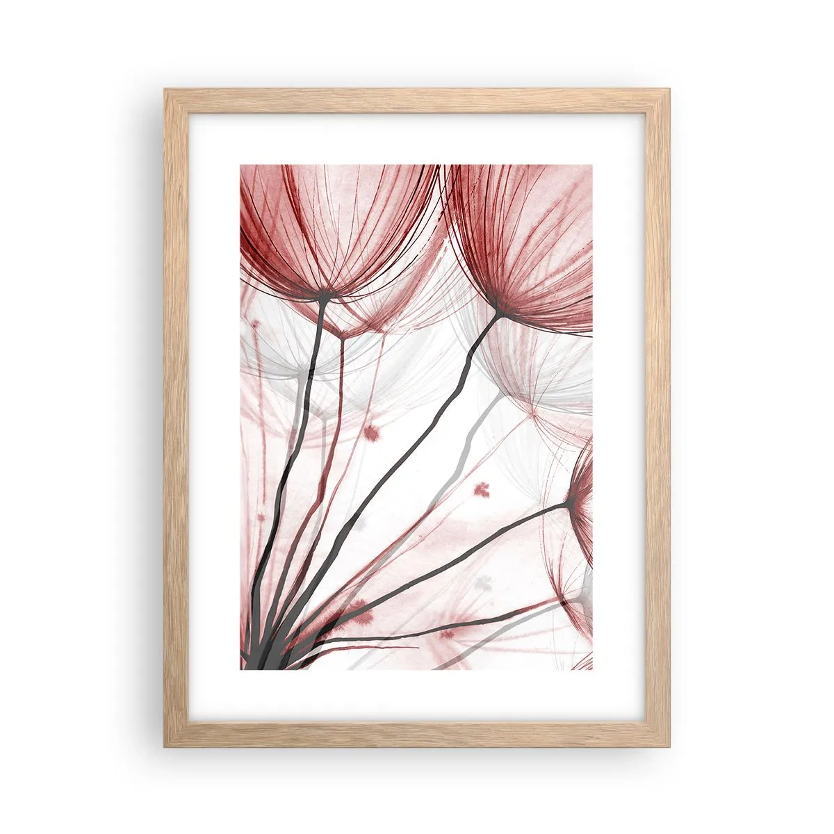 Poster în ramă de stejar deschis - Înainte de plecare - 30x40 cm