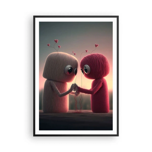 Poster în ramă neagră - Toată lumea are voie să iubească - 70x100 cm