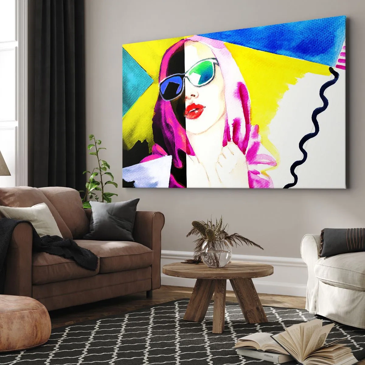 Tablou pe pânză - Nu sunt albă și nu sunt neagră - 100x70 cm
