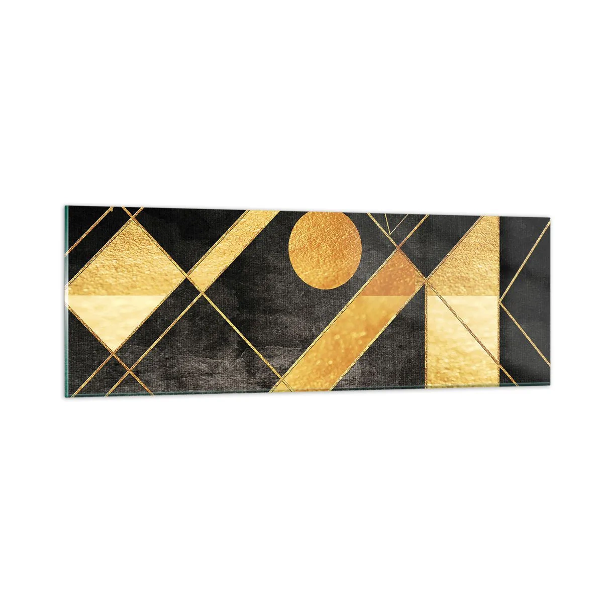 Tablou pe sticlă - Soarele deșertului - 90x30 cm
