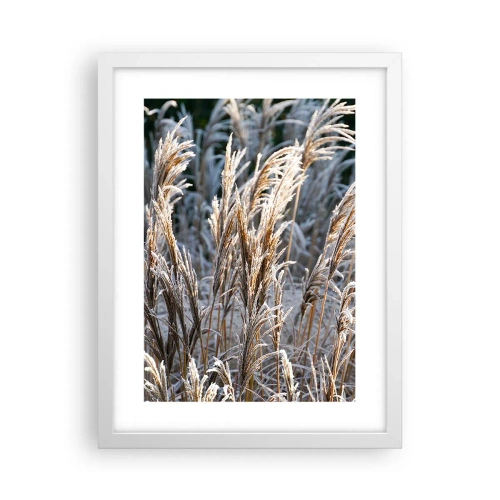 Poster în ramă albă - Împodobite cu brumă - 30x40 cm