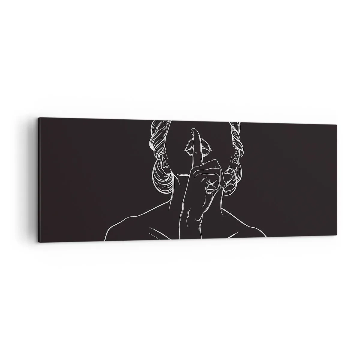 Tablou pe pânză - Frumusețea înflorește în tăcere - 140x50 cm