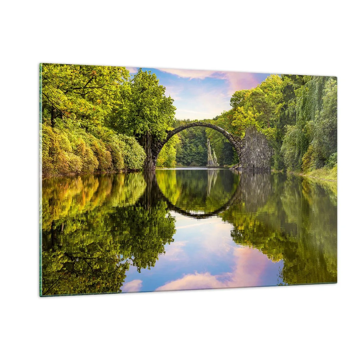 Tablou pe sticlă - La punctul de întâlnire a două lumi - 120x80 cm