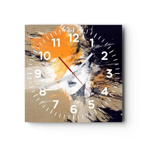 Ceas de perete - Ceas pe sticlă - Și se face lumină - 40x40 cm