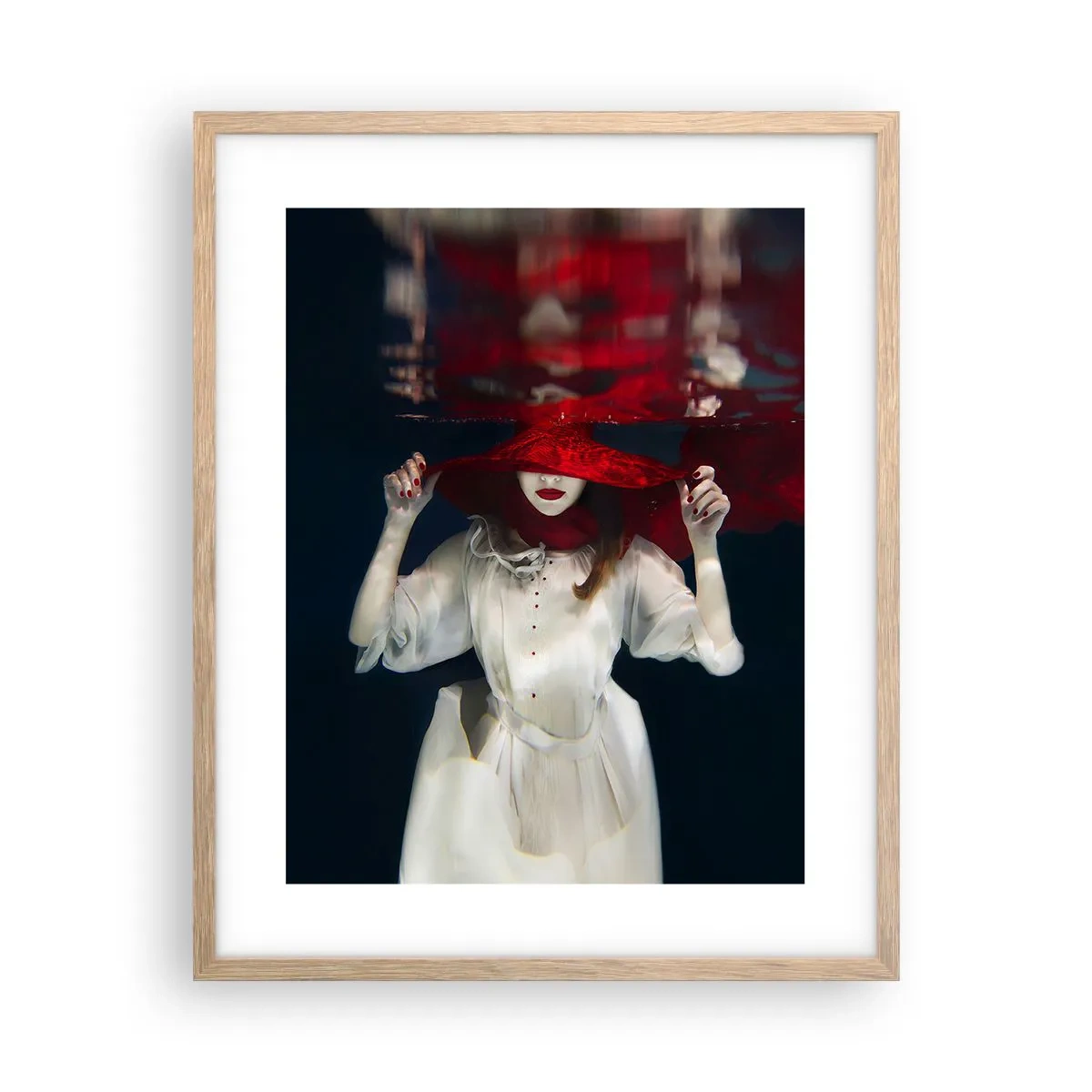 Poster în ramă de stejar deschis - Frumoasa fantomă - 40x50 cm