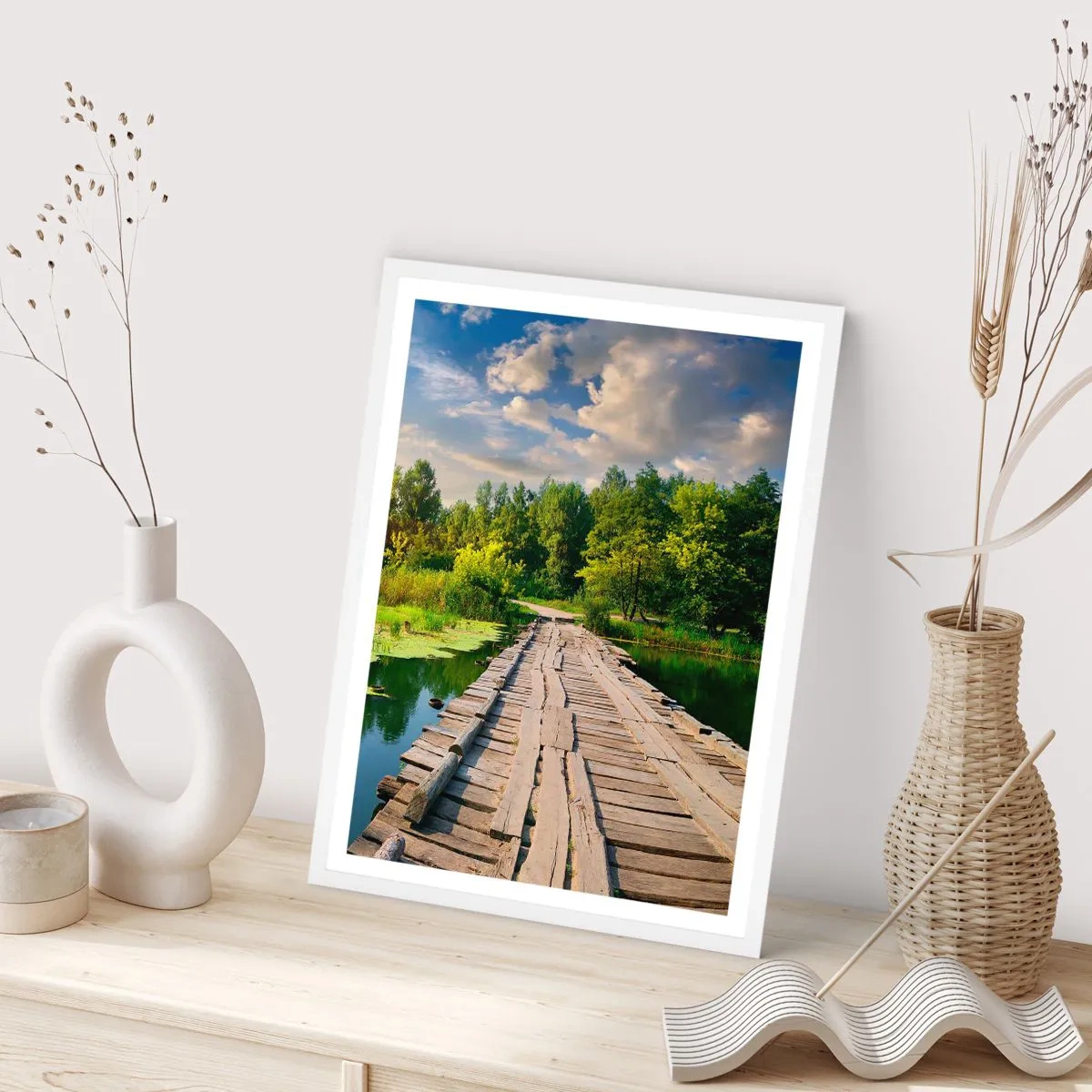 Poster în ramă albă - Vară, vară peste tot - 61x91 cm