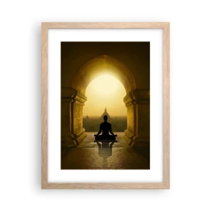 Poster în ramă de stejar deschis - Armonie completă - 30x40 cm