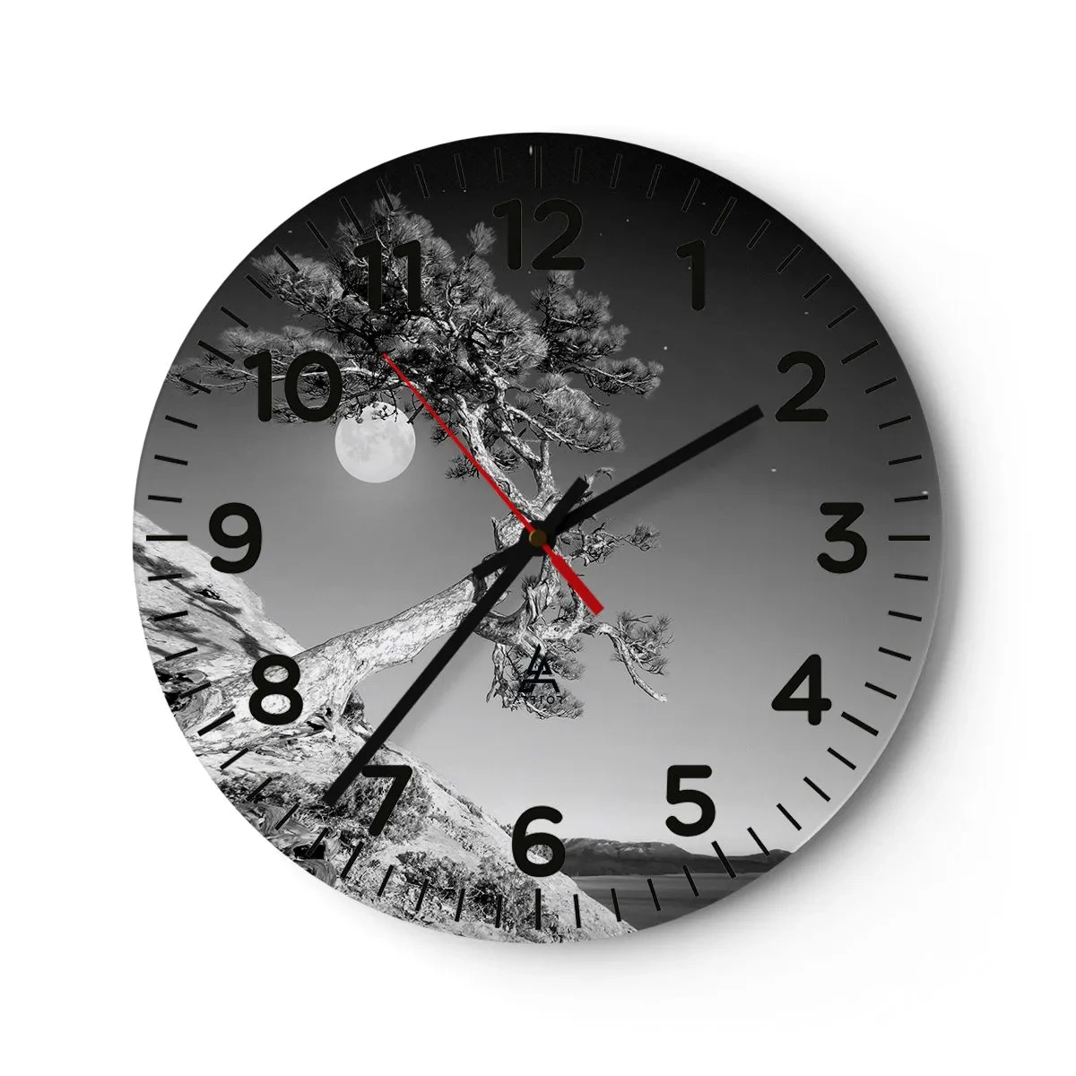 Ceas de perete - Ceas pe sticlă - Războinicul victorios - 30x30 cm