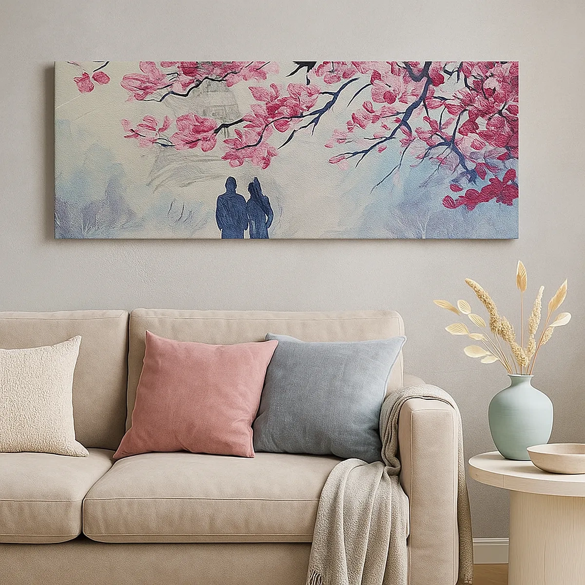 Tablou pe pânză - Plimbare romantică - 30x30 cm