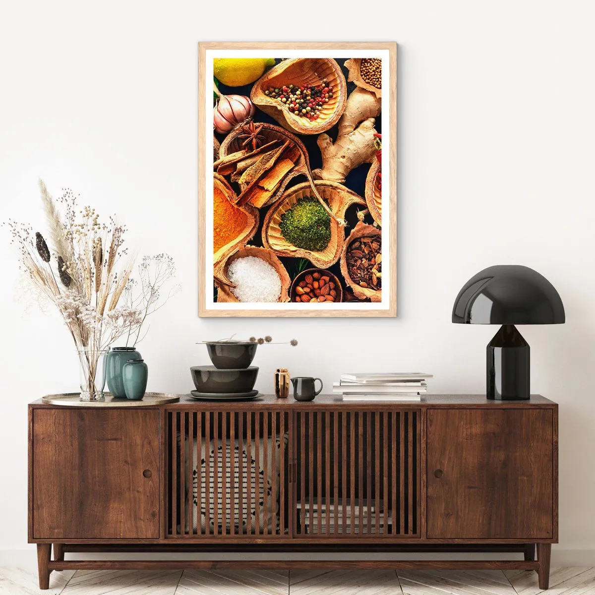 Poster în ramă de stejar deschis - Ia ce vrei - 40x50 cm