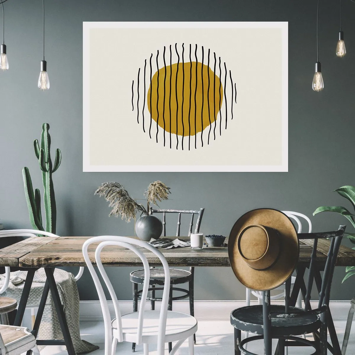 Poster - Abstracție tremurândă de căldură - 70x50 cm