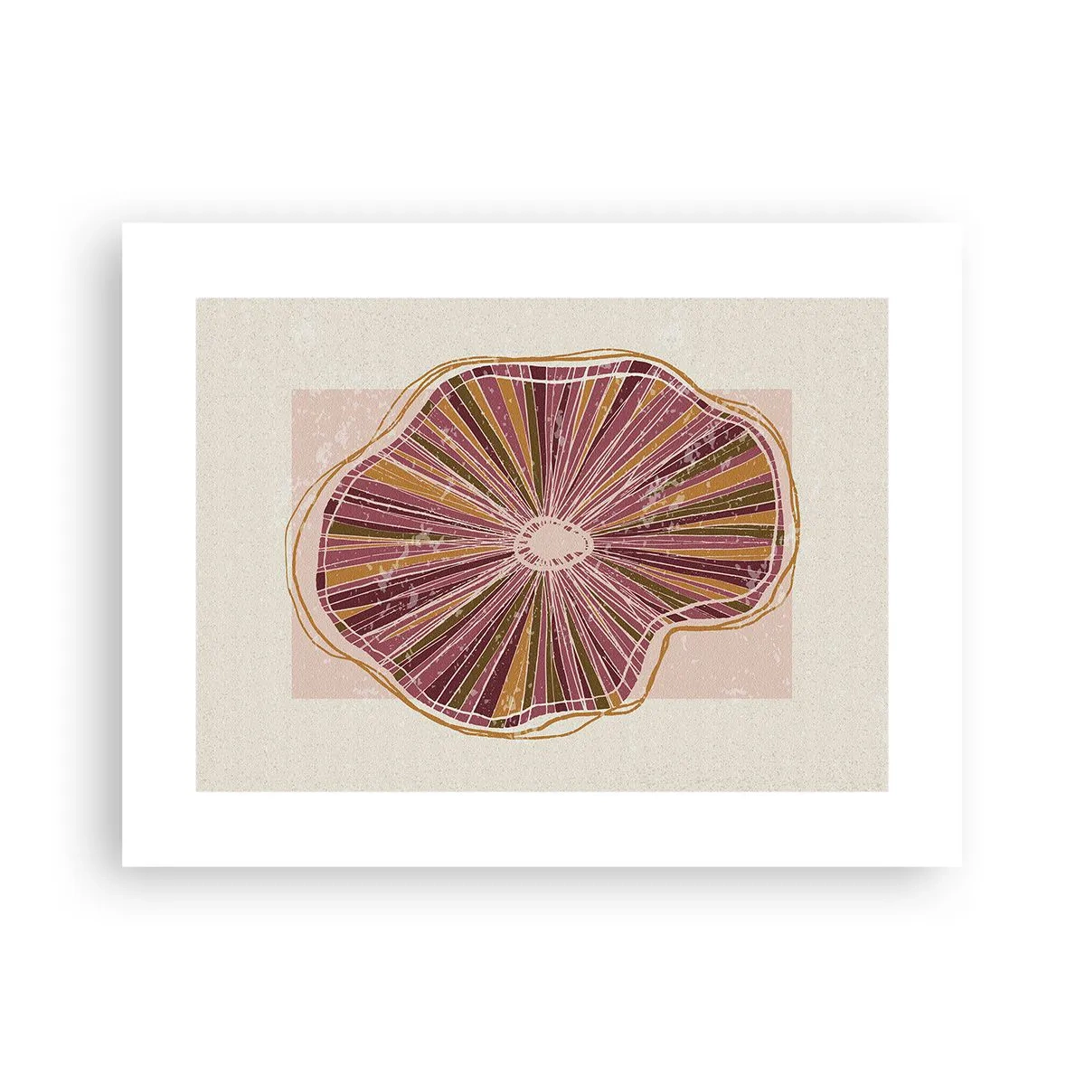 Poster - Abstracția radială - 40x30 cm