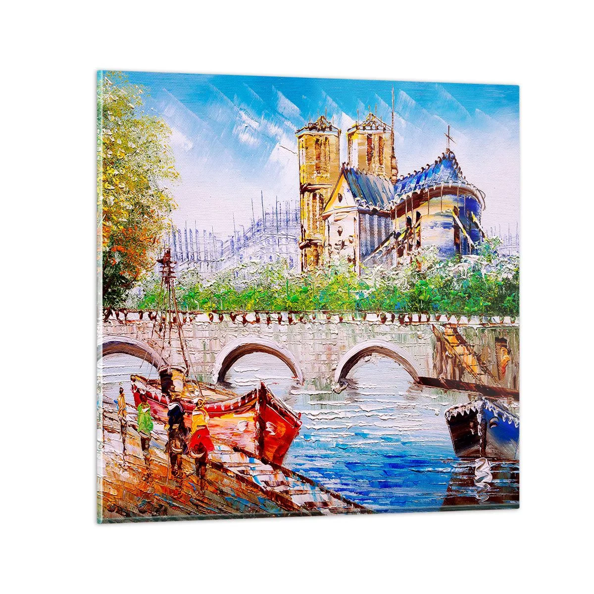 Tablou pe sticlă - Timpul lor nu trece niciodată - 40x40 cm