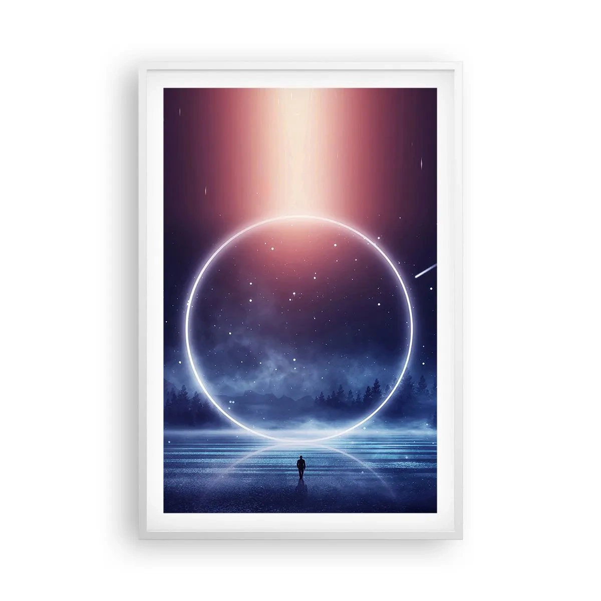 Poster în ramă albă - Ei sunt deja aici... - 61x91 cm