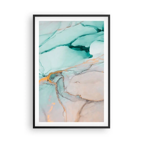 Poster în ramă neagră - Dansul formelor și al culorilor - 61x91 cm