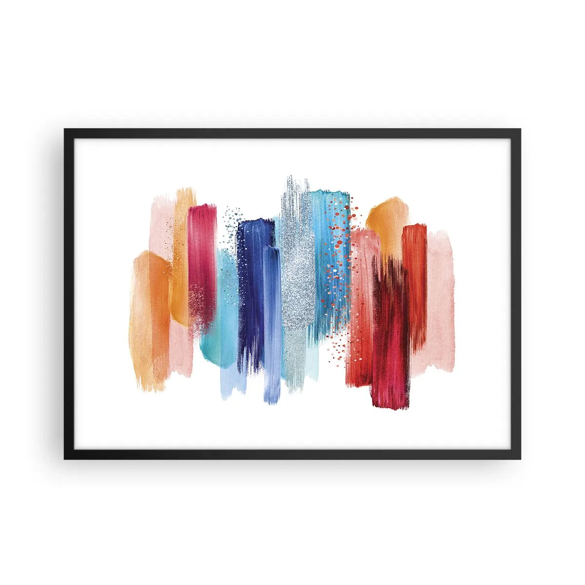 Poster în ramă neagră - Sus și jos - 70x50 cm