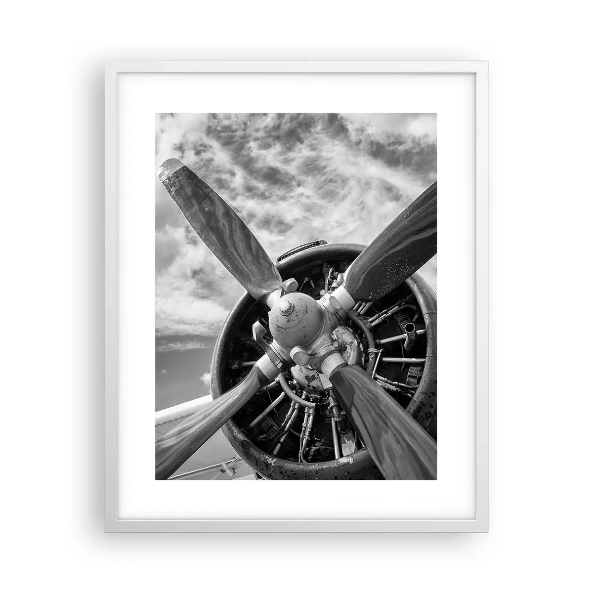 Poster în ramă albă - Cuceritorul cerului - 40x50 cm