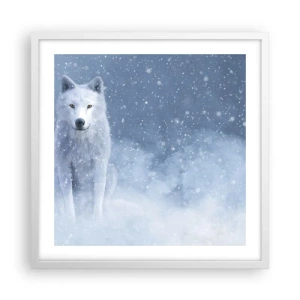Poster în ramă albă - În stil de iarnă - 50x50 cm
