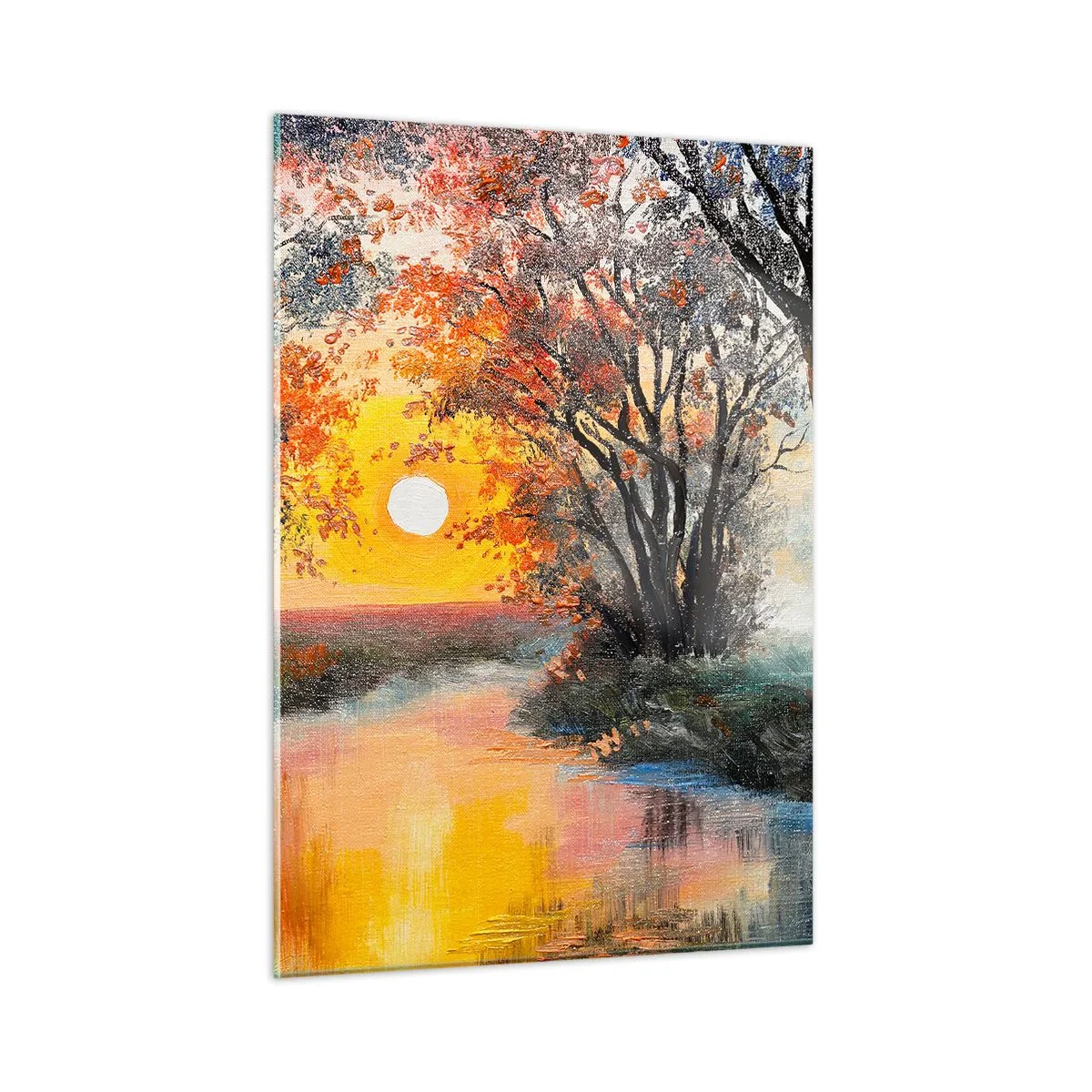 Tablou pe sticlă - Atmosferă de toamnă - 50x70 cm