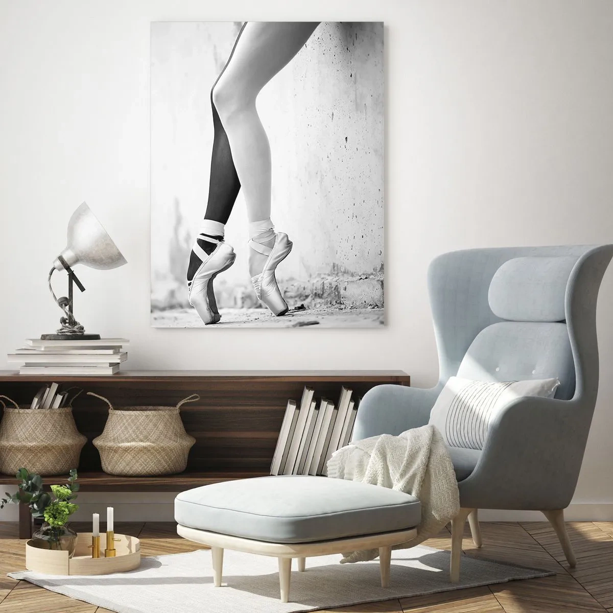 Tablou pe sticlă - Balerină, voila! - 50x70 cm