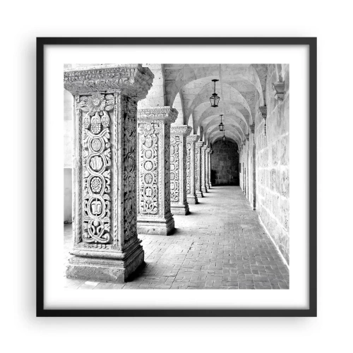 Poster în ramă neagră - Și încotro…? - 50x50 cm