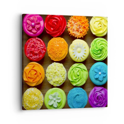 Tablou pe pânză - Fiecare diferită - toate delicioase - 40x40 cm