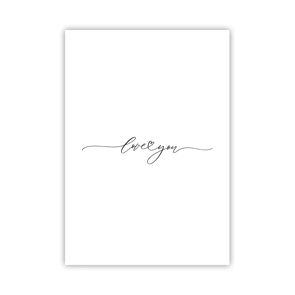 Poster - Negru pe alb - 70x100 cm