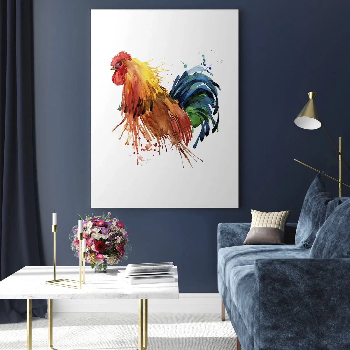 Tablou pe sticlă - Haina regală, mândria regală - 70x100 cm