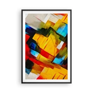 Poster în ramă neagră - Sandviș multicolor - 61x91 cm