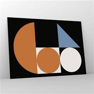 Tablou pe sticlă - Sistem de figuri - 100x70 cm
