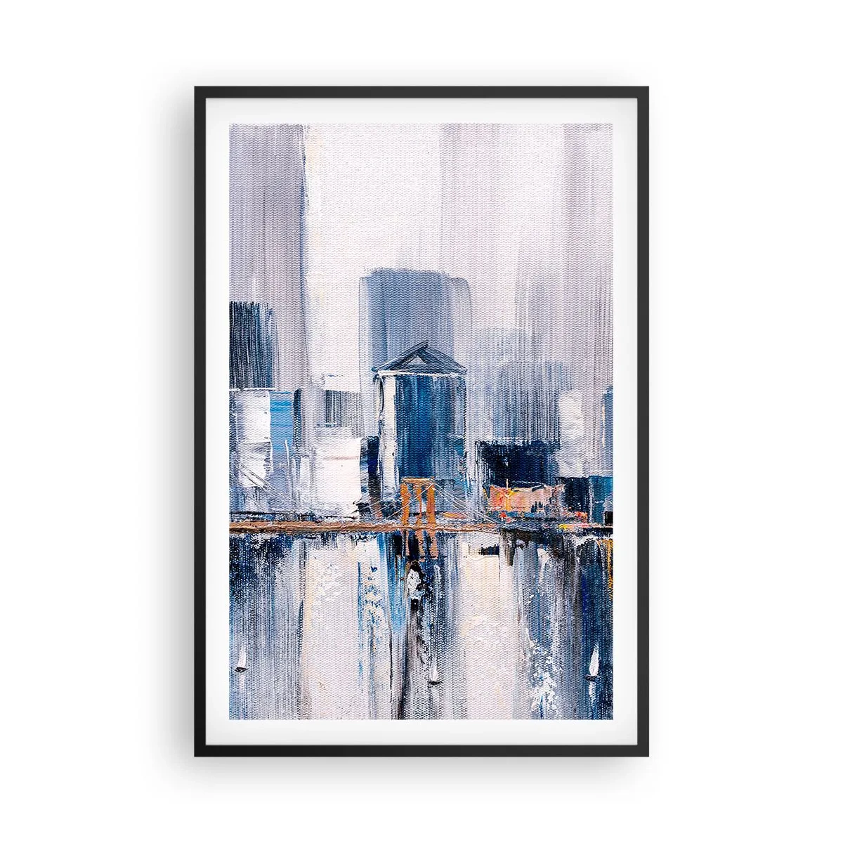 Poster în ramă neagră - Impresie de New York - 61x91 cm