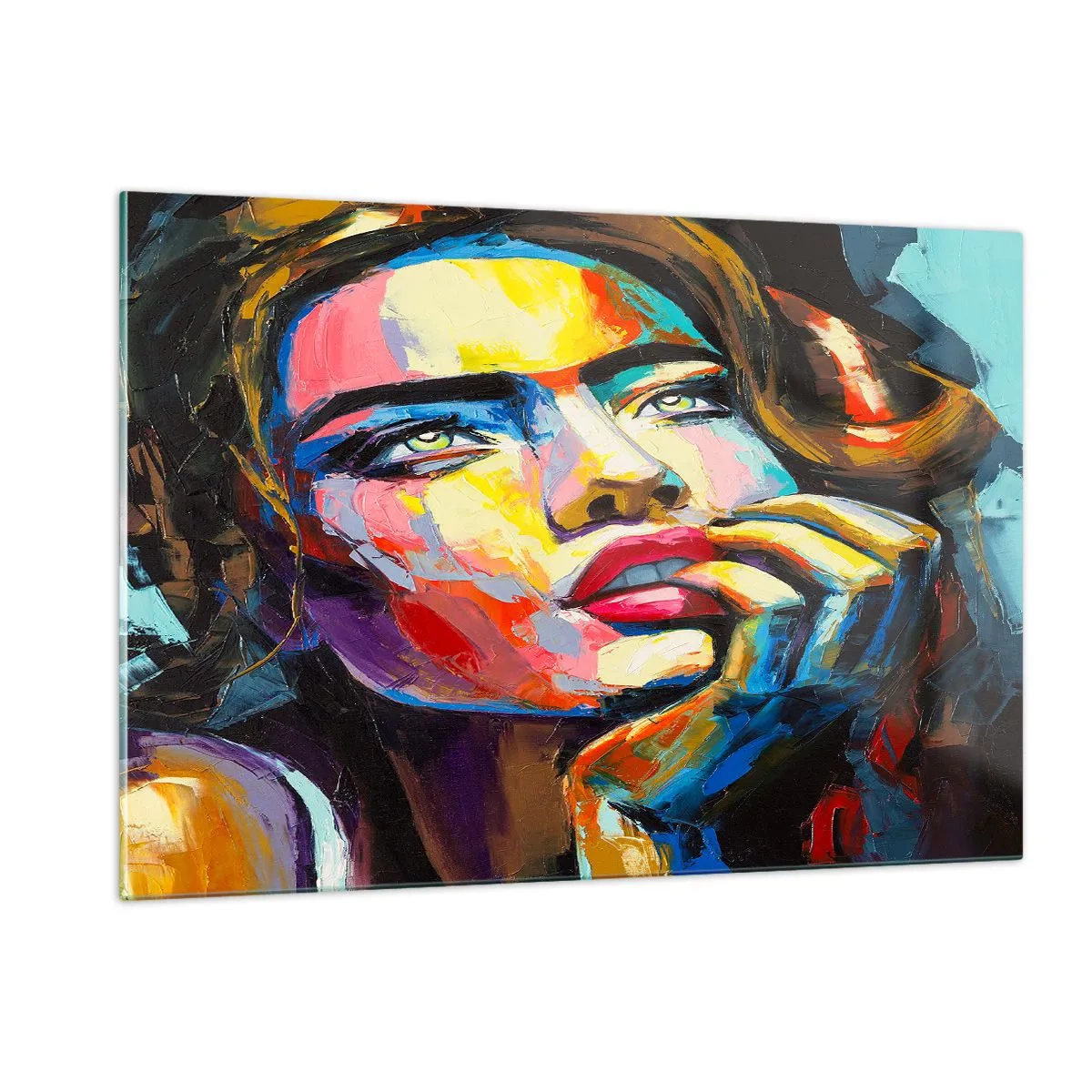 Tablou pe sticlă - Visele ca niște păsări se înalță pe cer - 120x80 cm