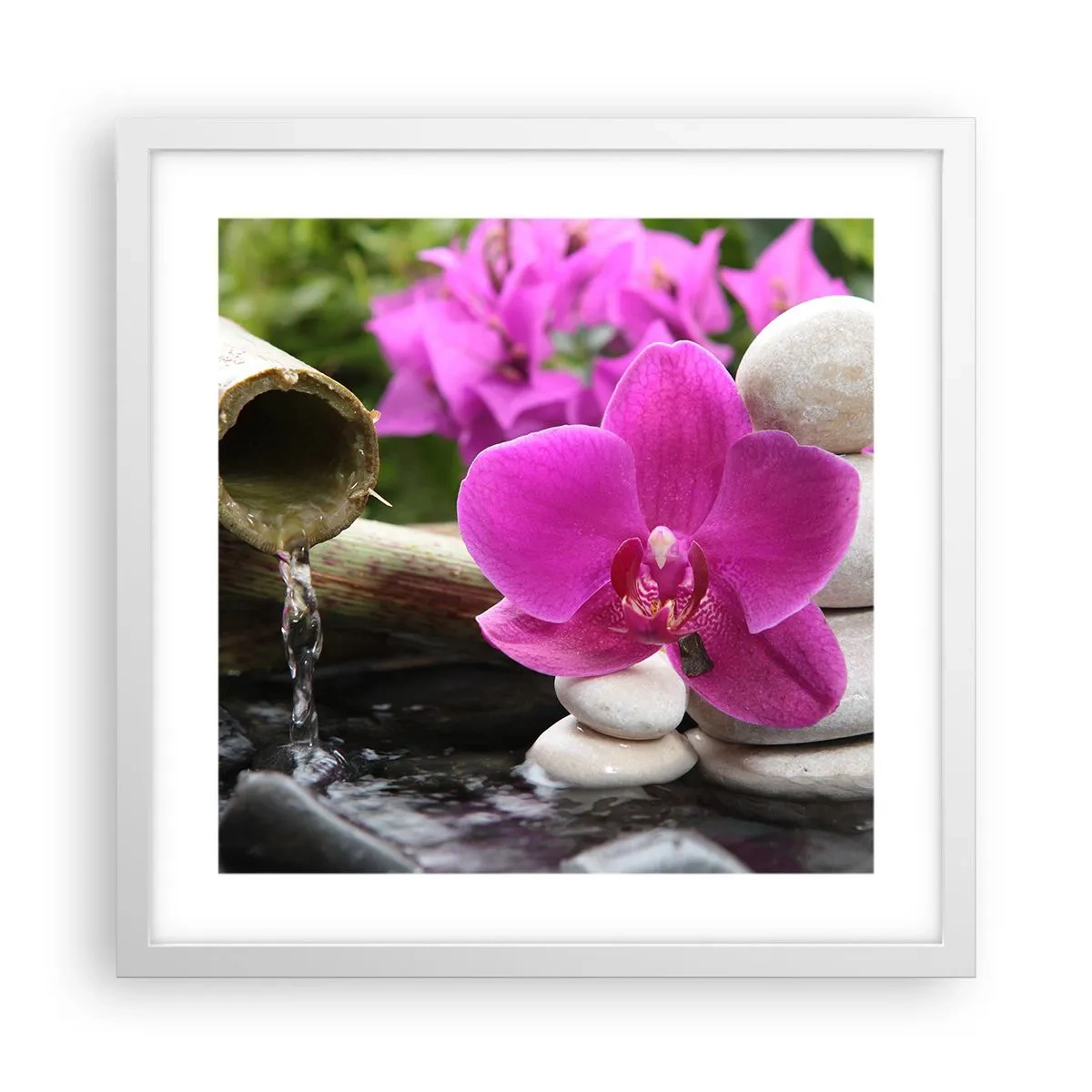 Poster în ramă albă - Te odihnești deja - 40x40 cm