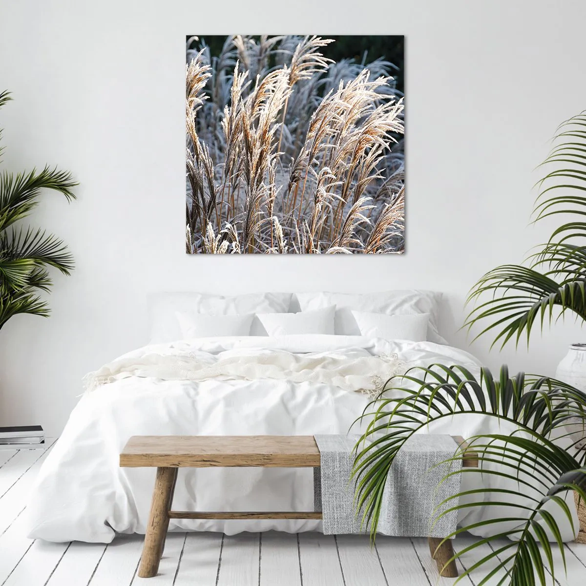 Tablou pe pânză - Împodobite cu brumă - 60x60 cm