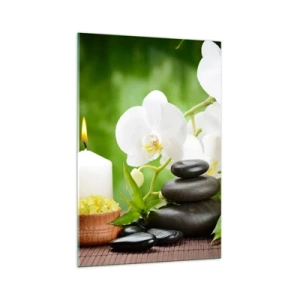 Tablou pe sticlă - Fragrant, floral, atingere delicată - 70x100 cm
