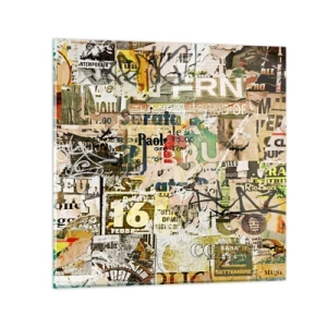 Tablou pe sticlă - Oh, se întâmplă... - 70x70 cm