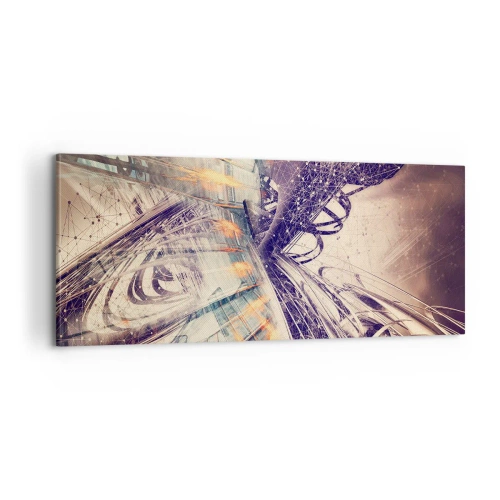 Tablou pe pânză - În marea grabă - 100x40 cm