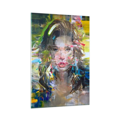 Tablou pe sticlă - În spatele cortinei de aer - 80x120 cm