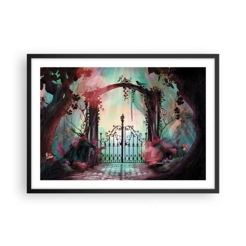 Poster în ramă neagră - Grădina secretă - 70x50 cm