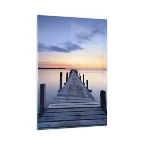 Tablou pe sticlă - Calmul unui amurg senin - 80x120 cm