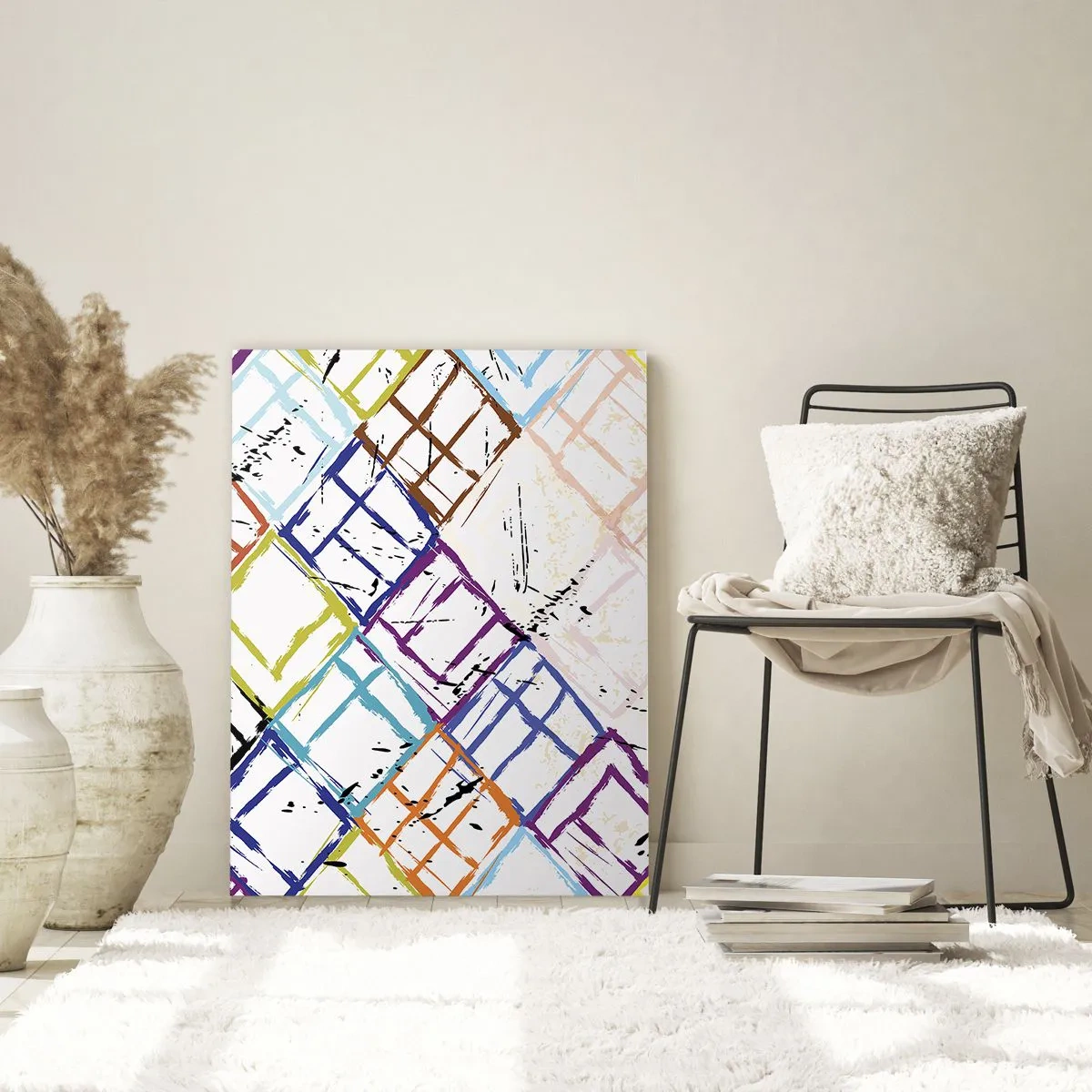 Tablou pe sticlă - Ferestre și ferestruici - 50x70 cm