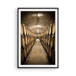 Poster în ramă neagră - În pivniță de vin - 61x91 cm