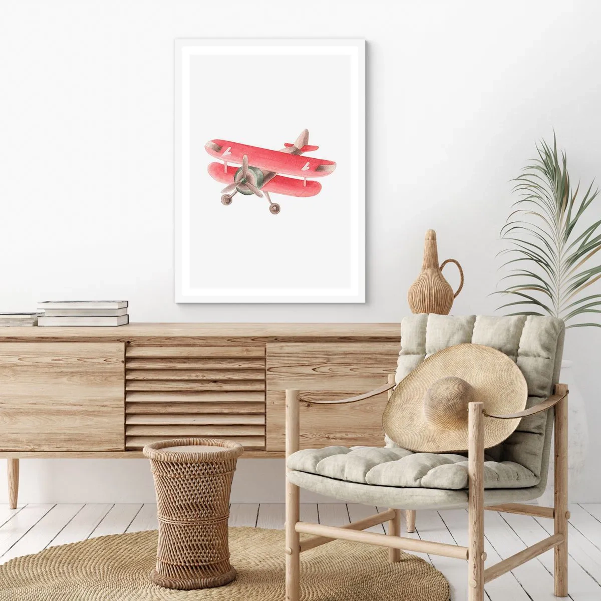 Poster în ramă albă - Gata pentru zboruri la mare înălțime - 30x40 cm