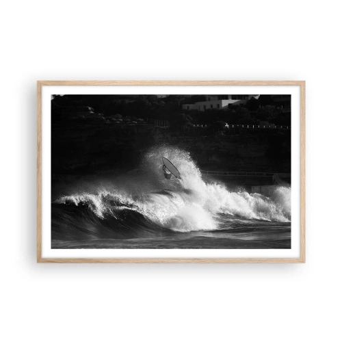 Poster în ramă de stejar deschis - Provocare acceptată! - 91x61 cm