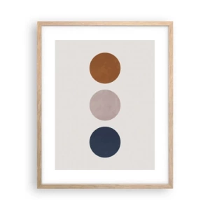 Poster în ramă de stejar deschis - Simbol de excelență - 40x50 cm